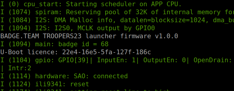 Spot the serial number: it is formatted exactly as an expected badge token /images/troopers23-uboot.png